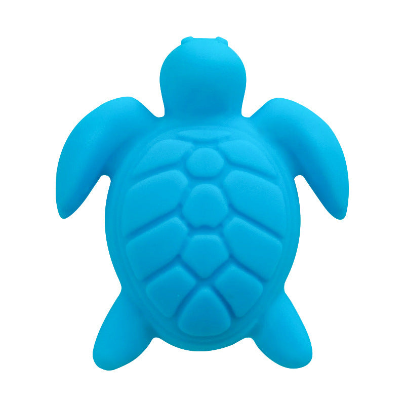 Wholesale 10pcs/pack Solid Color Animal Turtle Silicone Focus Beads